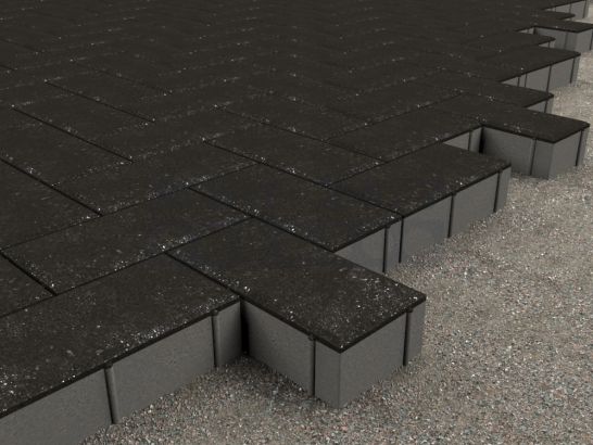 Кирпичик 240x120x80 (черный)-укладка